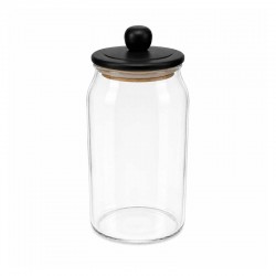 2000 ml Glass Storage Jar with Wooden Lid 2000 ml Glass Storage Jar with Wooden Lid