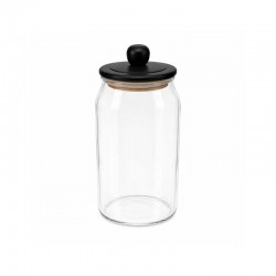 1600 ml Glass Storage Jar with Wooden Lid 1600 ml Glass Storage Jar with Wooden Lid