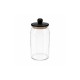 Clear Glass Storage Jar 1400 ml with Wooden Lid