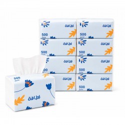 مناديل لطافة 500 - 10 عبوات