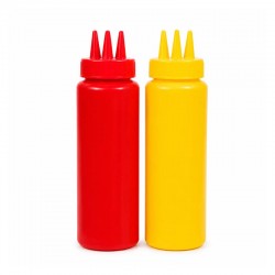 2-Piece Plastic Sauce Squeeze Bottle Set