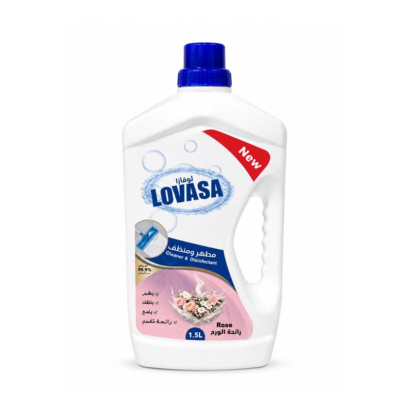 Lovasa Floor Cleaner & Disinfectant 1.5 L with Floral Fragrance