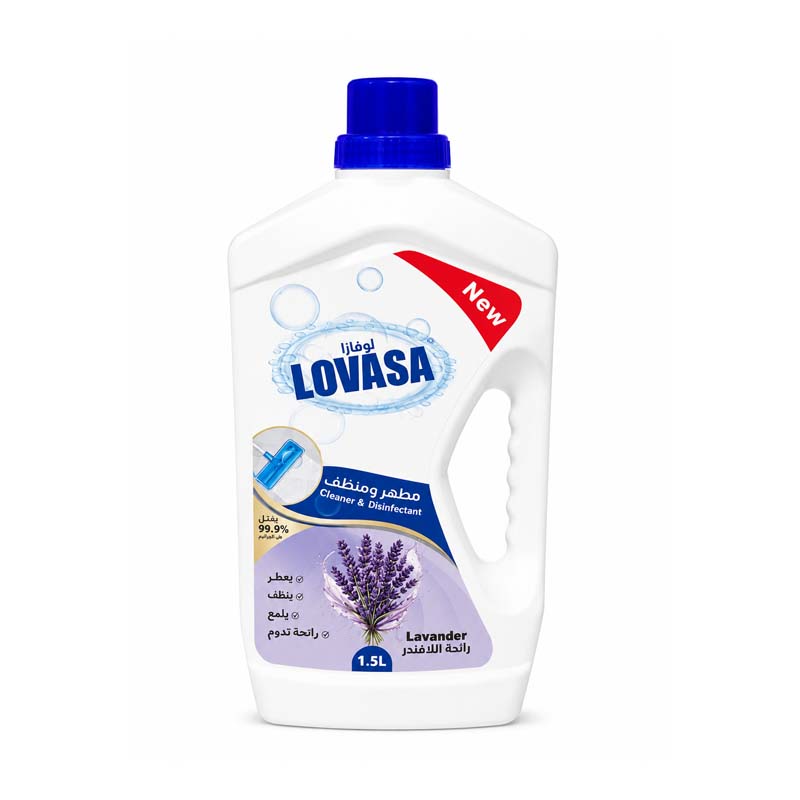 Lovasa Floor Cleaner & Disinfectant 1.5 L with Lavender Fragrance