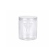 Pack of Clear Cylindrical Plastic Jars with Clear Lids 460 ml - 12 pcs Pack of Clear Cylindrical Plastic Jars with Clear Lids 460 ml - 12 pcs