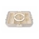 Rectangular Divided Plastic Food Storage Container with Lid and Handle