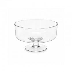 Glass Serving Bowl with Base 19 cm