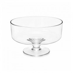 Glass Serving Bowl with Base 24 cm