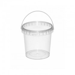 6 pcs Round Plastic Buckets 500 ml