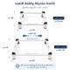 Movable Extendable Base for Washing Machines and Refrigerators, Adjustable from 60×50 cm to 80×70 cm