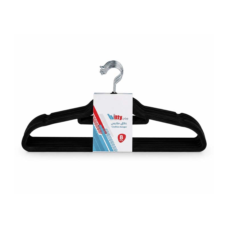 Witty Velvet Bridge Clothes Hangers | 42 cm - 8 pcs