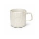 Striped Ceramic Mug with Practical Handle and Elegant Design