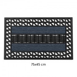 دعاسة باب مستطيلة سوداء 75×45 سم