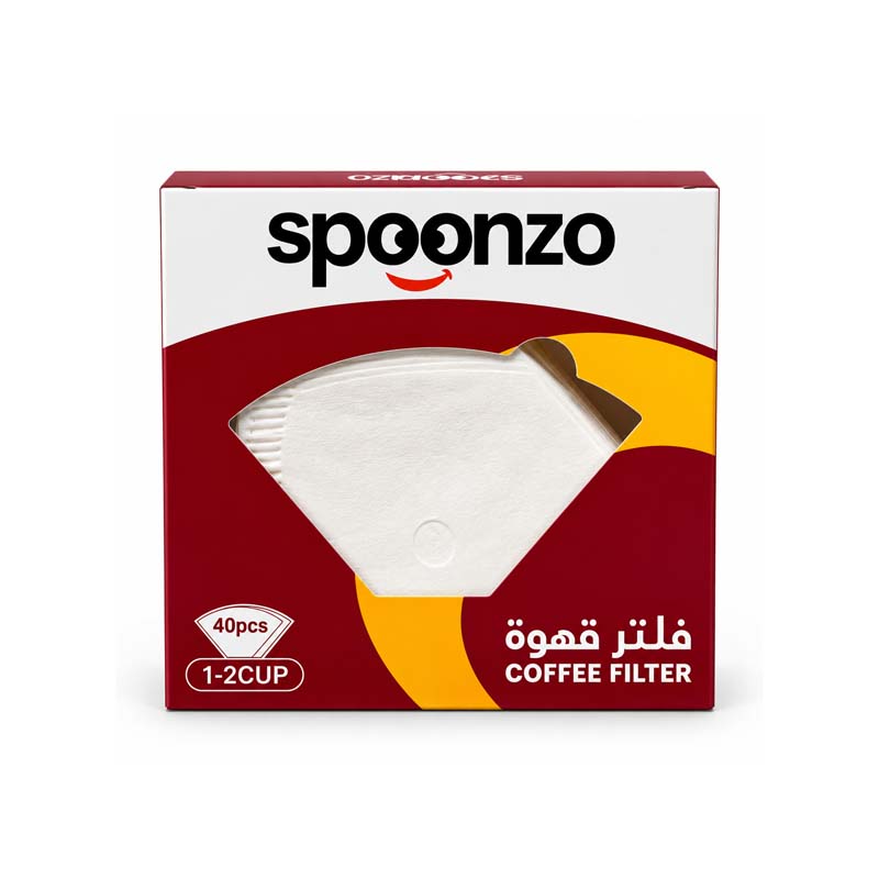 فلتر قهوة سبونزو 40 حبة - 1-2 كوب