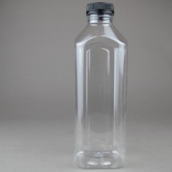عبوات بلاستيك شفافة للمشروبات الباردة بغطاء محكم الإغلاق  750 مل12حبة