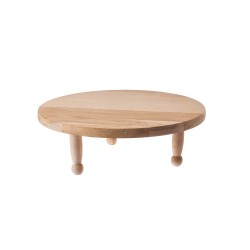 طاولة فرد خشب مدور  30 سم 