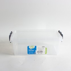 علبة طعام  بلاستيك مستطيلة  شفاف 3.8 لتر 