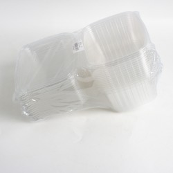 علبة طعام  بلاستيك شفاف كرنو 1000 مل ربطة 15 حبة 